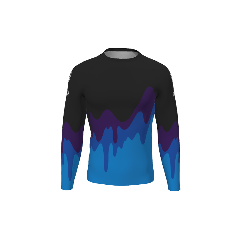 Retro Grappler Custom Drippy Long Sleeve Rash Guard. (x 1)