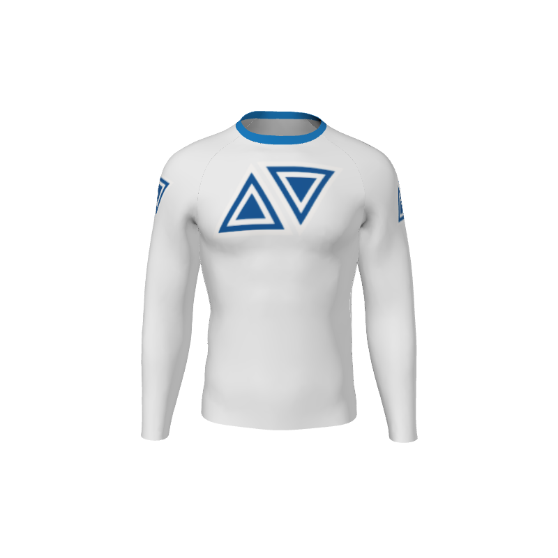 Retro Grappler Custom Single Color Long Sleeve Rash Guard. (x 1)