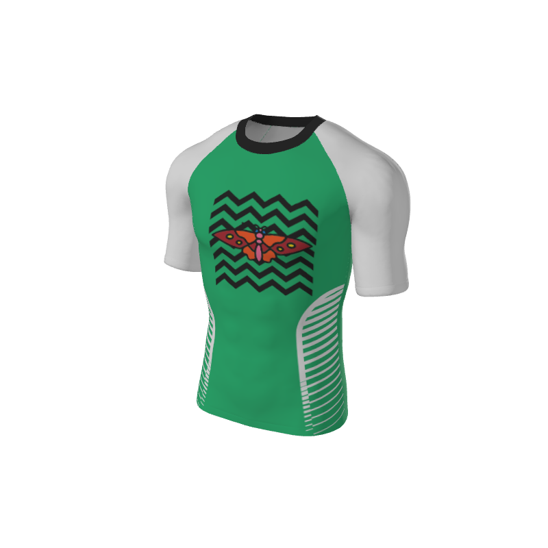 Retro Grappler Custom Sides Short Sleeve Rash Guard. (x 1)