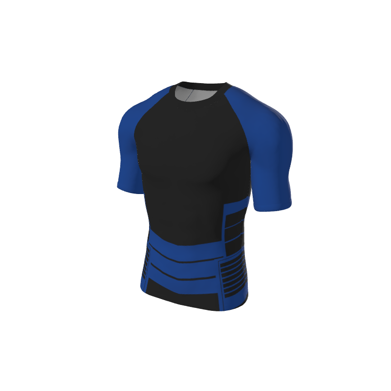 Retro Grappler Custom Square Sides Short Sleeve Rash Guard. (x 1)