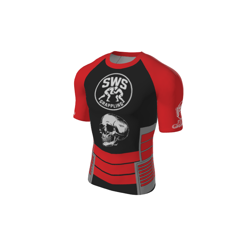 Retro Grappler Custom Square Sides Short Sleeve Rash Guard. (x 12)