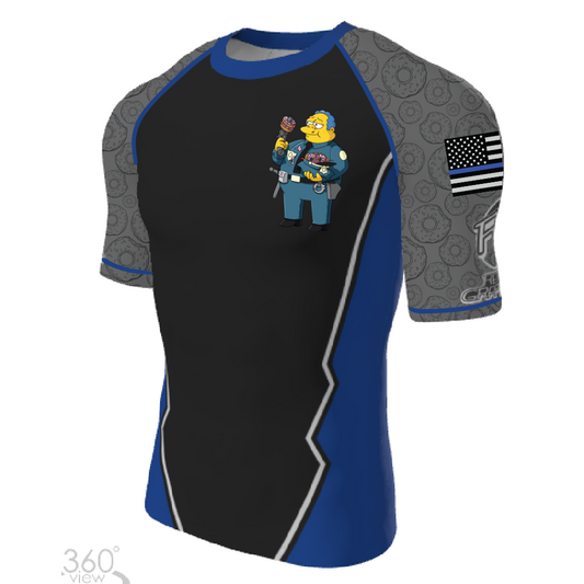 PREORDER: Donut Danger: Simpsons Law Enforcement Rash Guard