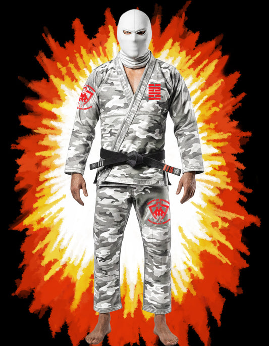 Storm Shadow's Snow camo jiu jitsu gi