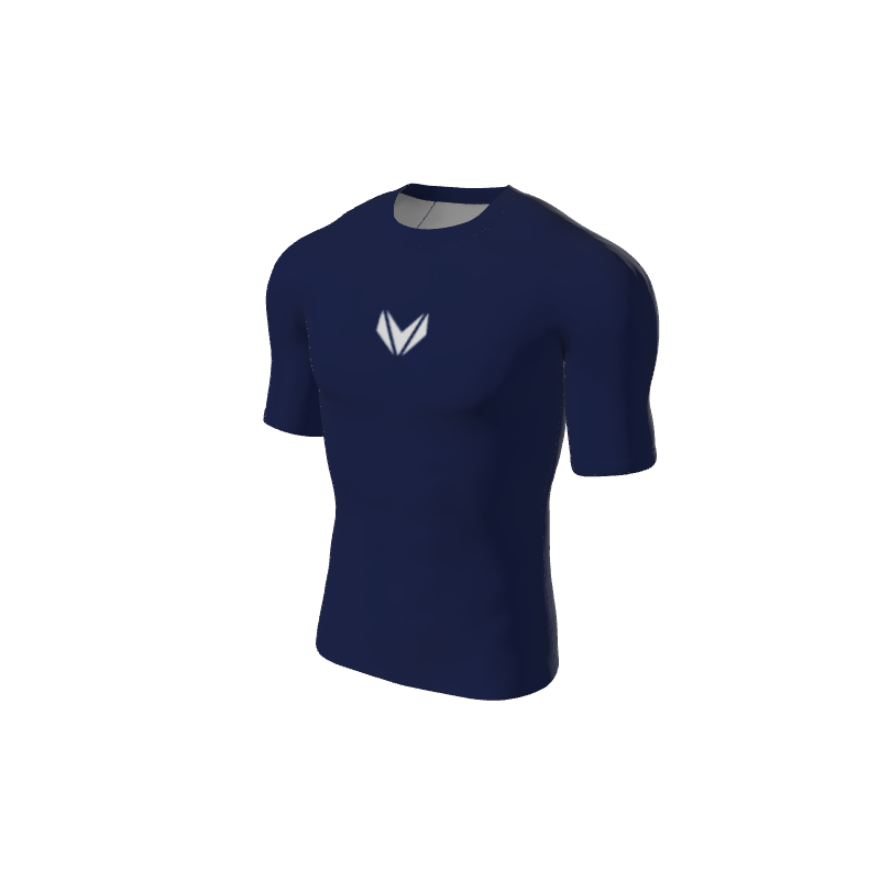 Retro Grappler Custom Single Color Short Sleeve Rash Guard. (x 2)