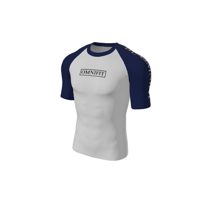 Retro Grappler Custom Halftone Short Sleeve Rash Guard. (x 1)