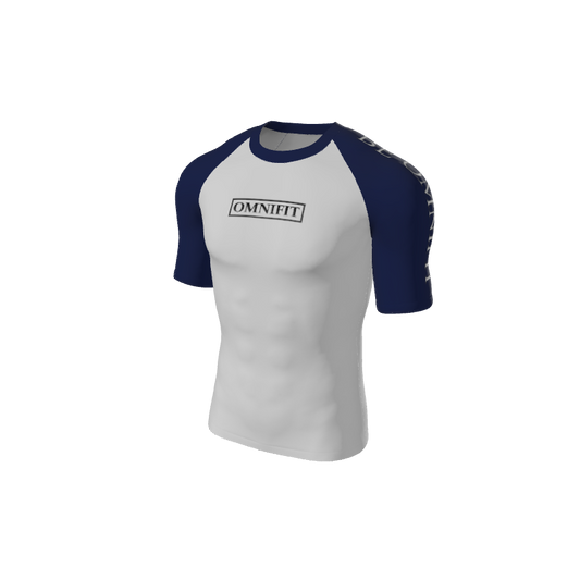 Retro Grappler Custom Halftone Short Sleeve Rash Guard. (x 1)