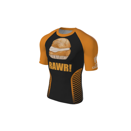 Retro Grappler Custom Sides Short Sleeve Rash Guard. (x 1)