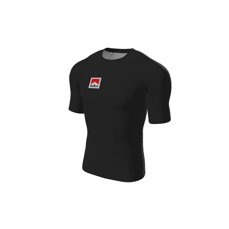 Retro Grappler Custom Single Color Short Sleeve Rash Guard. (x 1)