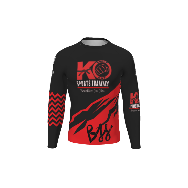 Retro Grappler Custom Magnus Long Sleeve Rash Guard. (x 1)