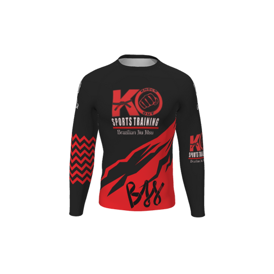 Retro Grappler Custom Magnus Long Sleeve Rash Guard. (x 1)