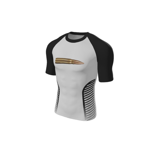 Retro Grappler Custom Sides Short Sleeve Rash Guard. (x 1)