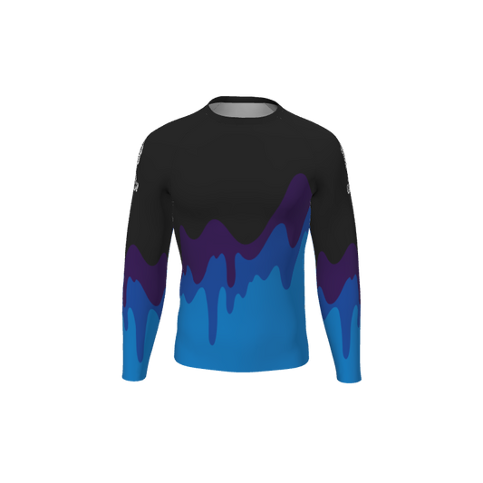 Retro Grappler Custom Drippy Long Sleeve Rash Guard. (x 1)
