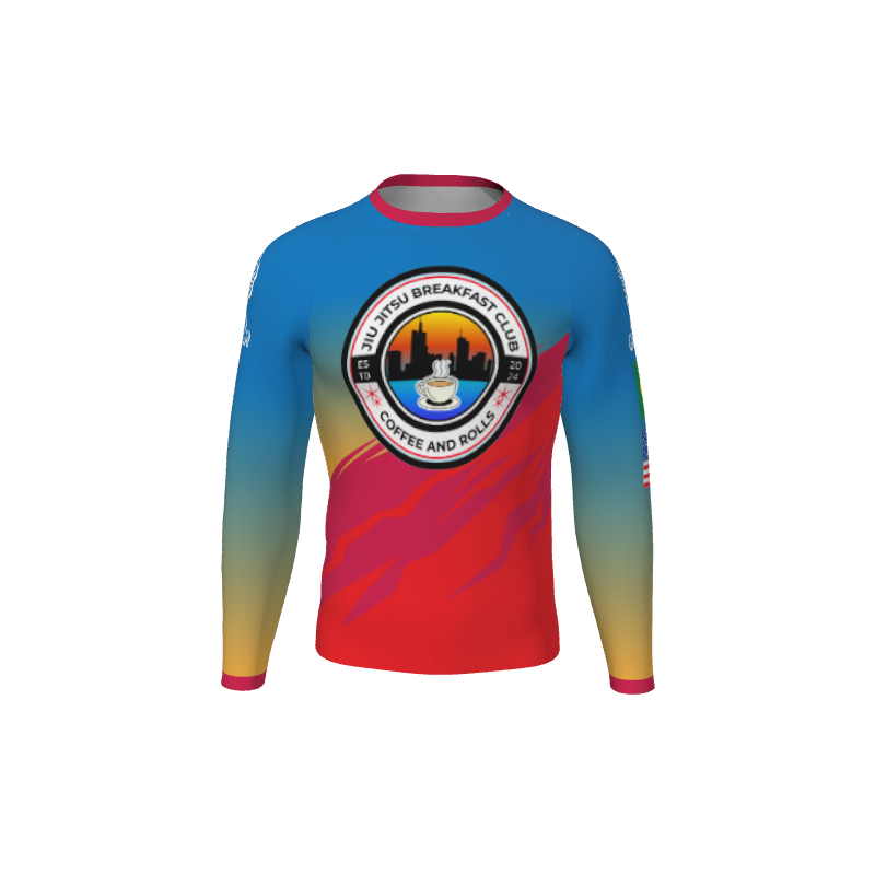 Retro Grappler Custom Magnus Long Sleeve Rash Guard. (x 5)