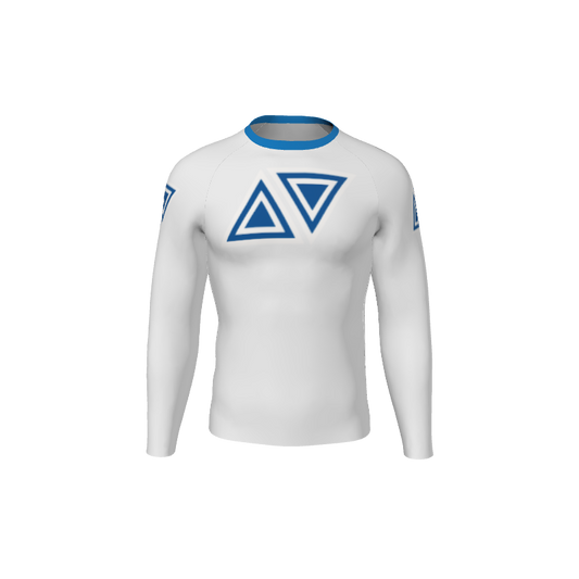 Retro Grappler Custom Single Color Long Sleeve Rash Guard. (x 1)