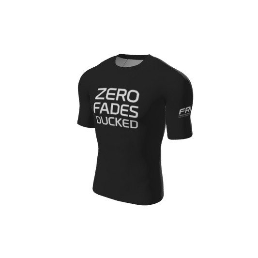 Retro Grappler Custom Single Color Short Sleeve Rash Guard. (x 1)