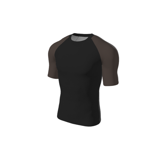 Retro Grappler Custom Halftone Short Sleeve Rash Guard. (x 2)