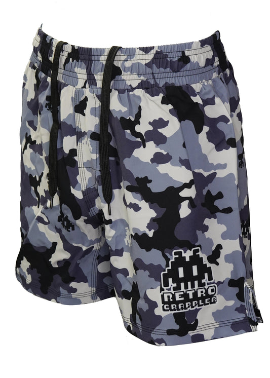 Dark Woodland Camo Grappling Shorts