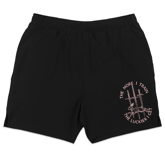 The Luckier I Get | Black Grappling Shorts | PREORDER