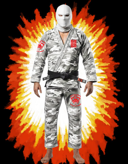 Storm Shadow's  Snow camo jiu jitsu gi