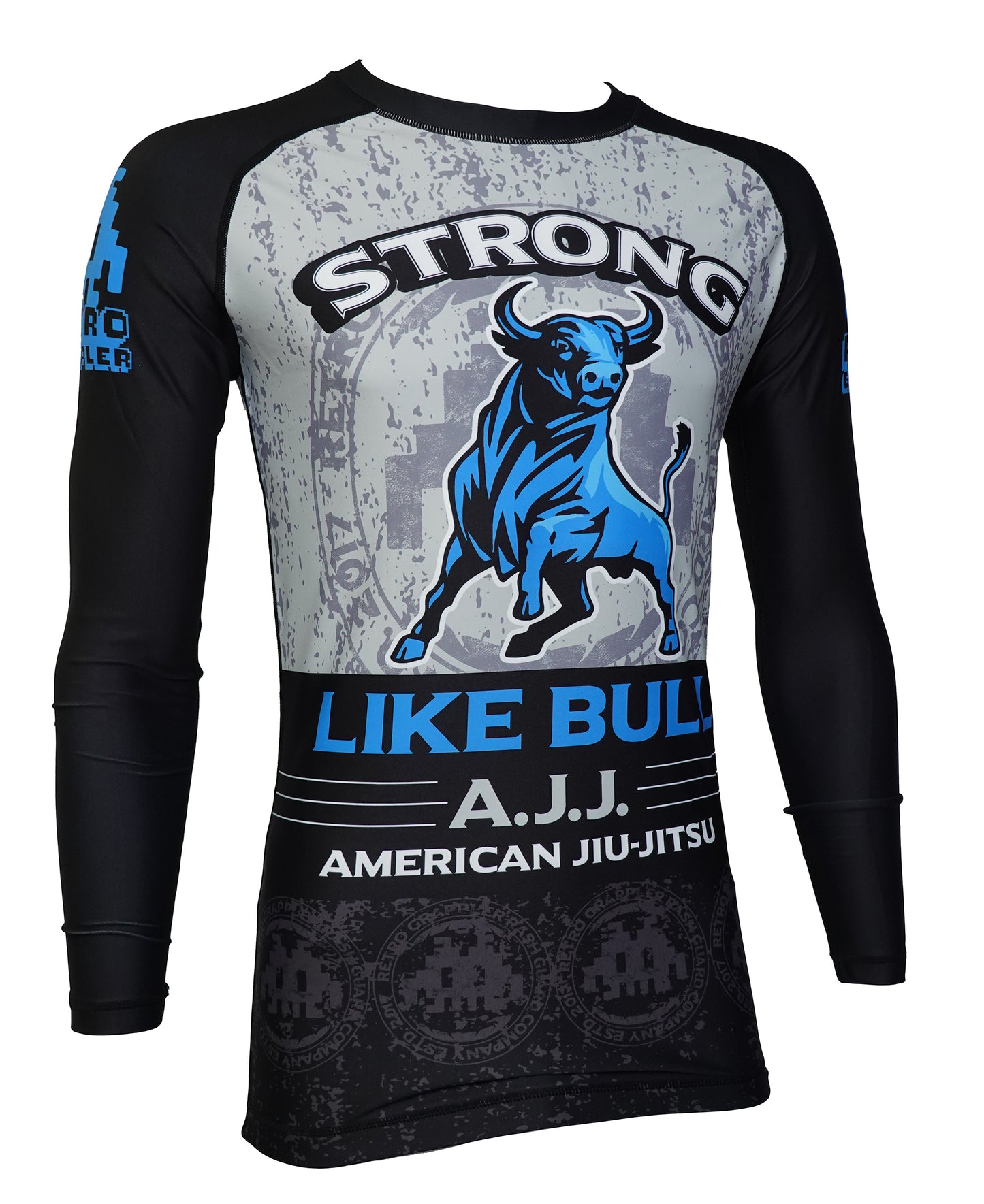 Strong Like Bull - Schitz THE BULL Parody Rash Guard