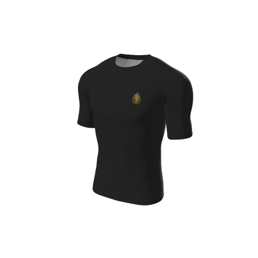 Retro Grappler Custom Single Color Short Sleeve Rash Guard. (x 1)