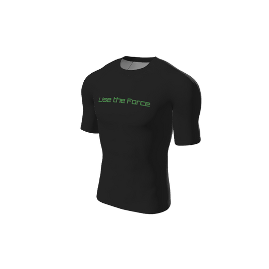 Retro Grappler Custom Single Color Short Sleeve Rash Guard. (x 1)