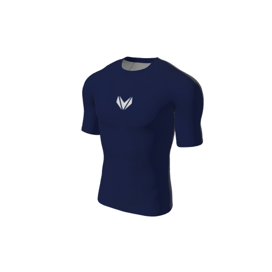 Retro Grappler Custom Single Color Short Sleeve Rash Guard. (x 2)