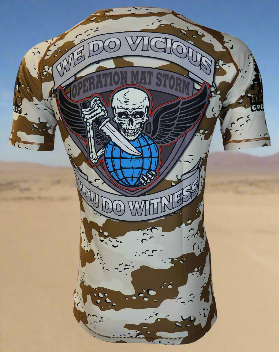 Operation Mat Storm Desert Camo Rash Guard