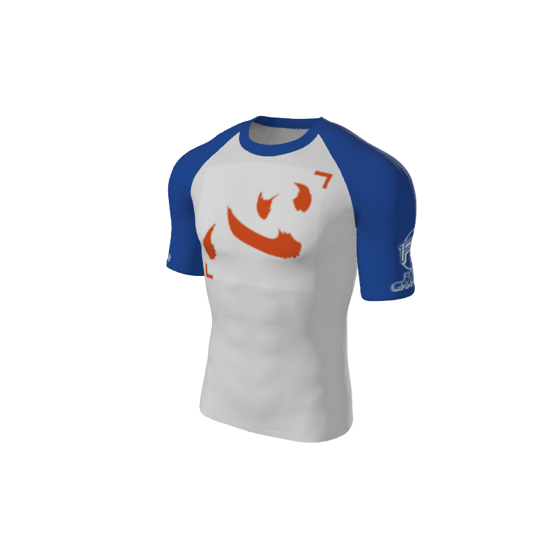 Retro Grappler Custom Halftone Short Sleeve Rash Guard. (x 2)