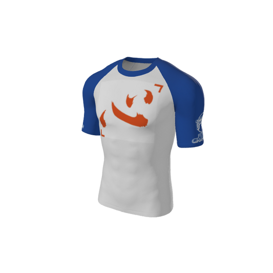 Retro Grappler Custom Halftone Short Sleeve Rash Guard. (x 2)