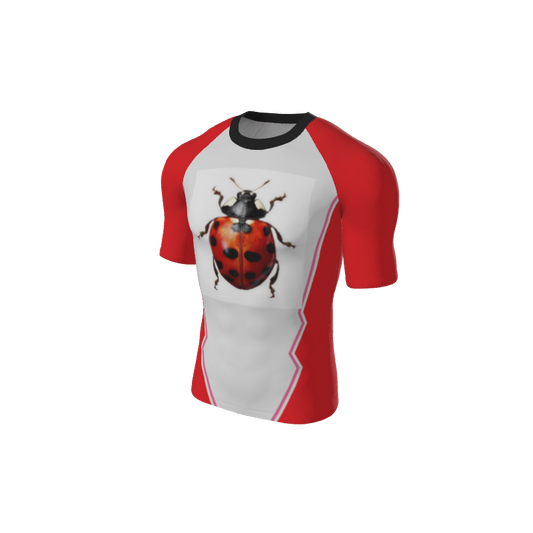 Retro Grappler Custom Jagged Short Sleeve Rash Guard. (x 1)