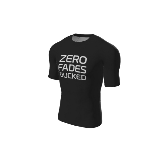 Retro Grappler Custom Single Color Short Sleeve Rash Guard. (x 1)