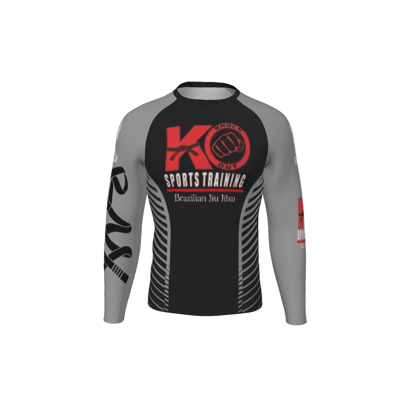 Retro Grappler Custom Sides Long Sleeve Rash Guard. (x 1)