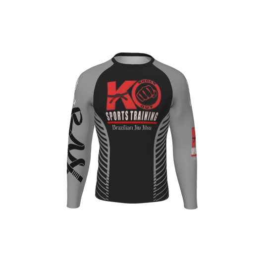 Retro Grappler Custom Sides Long Sleeve Rash Guard. (x 1)