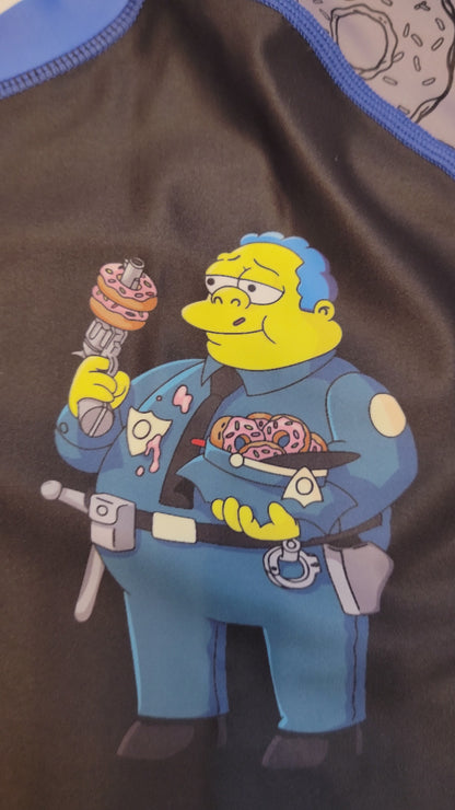 PREORDER: Donut Danger: Simpsons Law Enforcement Rash Guard