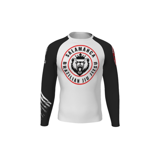 Retro Grappler Custom Single Color Long Sleeve Rash Guard. (x 1)