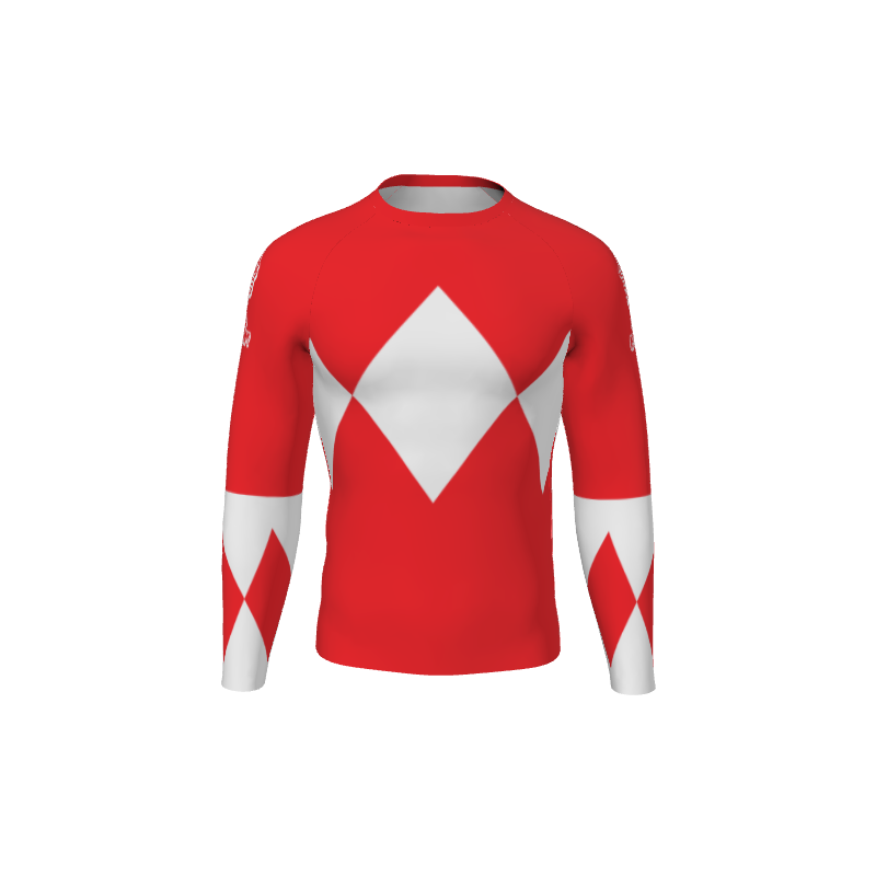 Retro Grappler Custom Ranger Long Sleeve Rash Guard. (x 1)