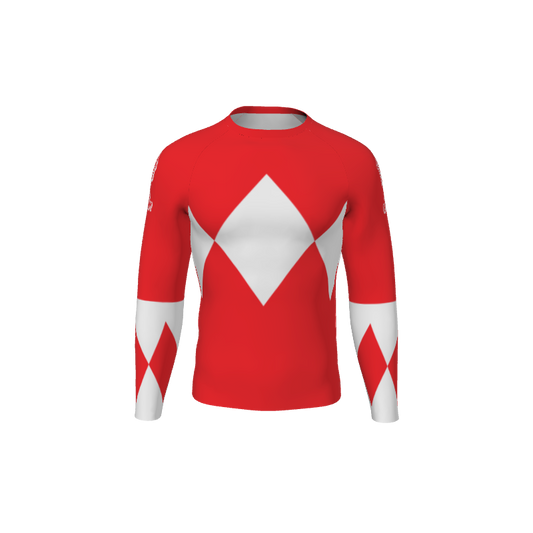 Retro Grappler Custom Ranger Long Sleeve Rash Guard. (x 1)