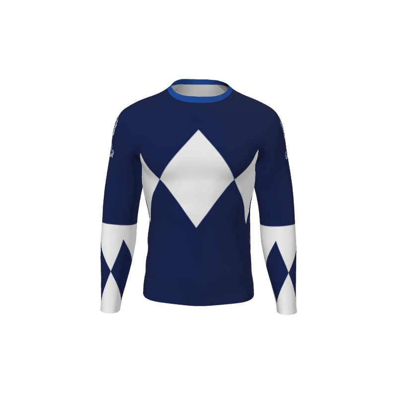 Retro Grappler Custom Ranger Long Sleeve Rash Guard. (x 1)