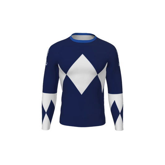 Retro Grappler Custom Ranger Long Sleeve Rash Guard. (x 1)