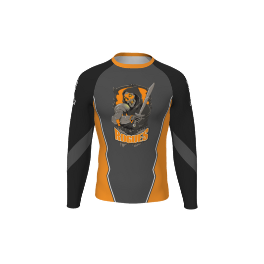 Retro Grappler Custom Jagged Long Sleeve Rash Guard. (x 11)