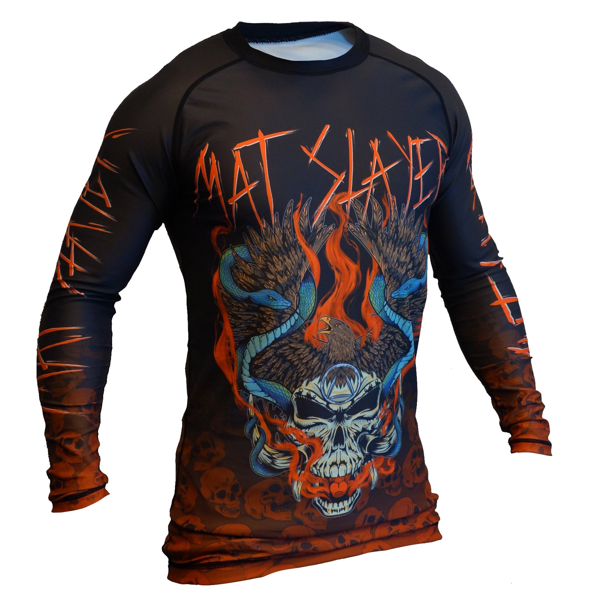 Slayer Rash Guard Mat Slayer BJJ Rash Guard | Bold Metal-Inspired Design